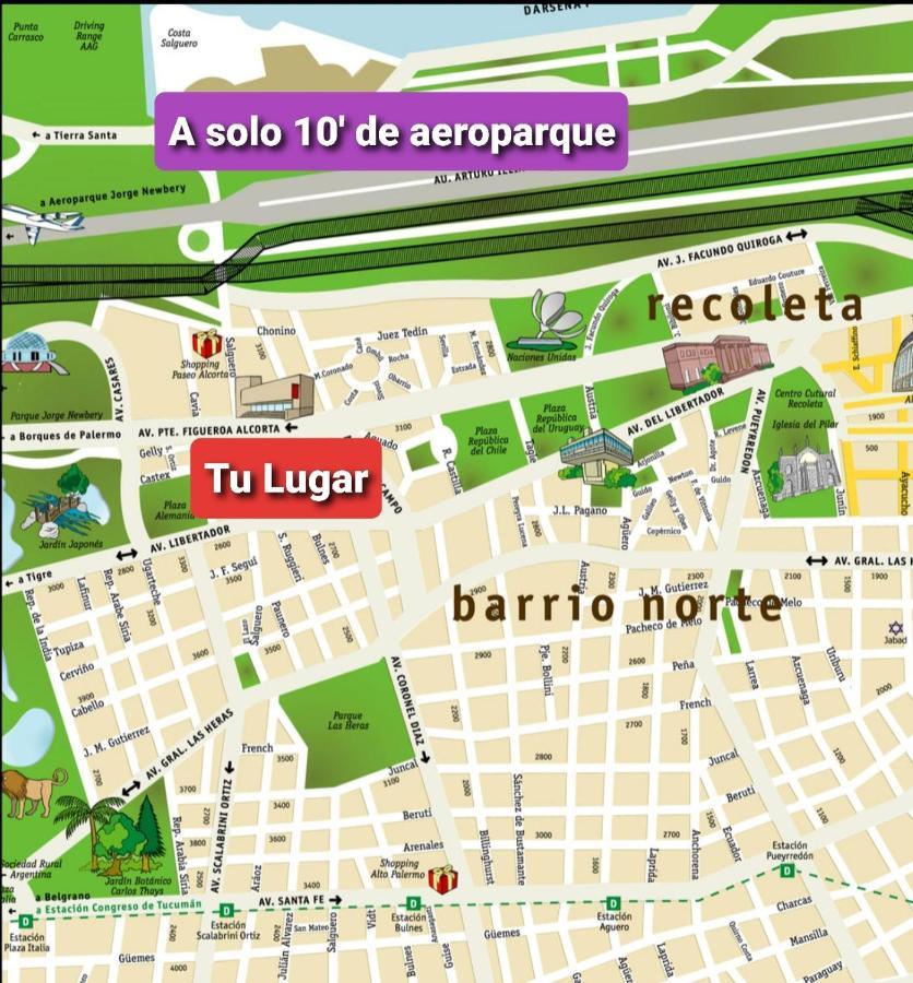 شقة Palermo Chico Castex 2 Pax 10Min Aeroparque 100M Mater Dei بوينس آيرس المظهر الخارجي الصورة